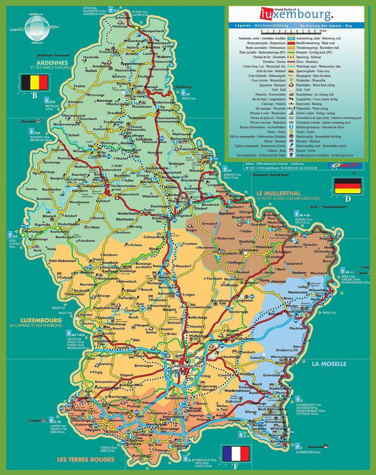 룩셈부르크소 지도