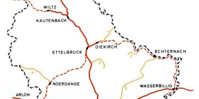 룩셈부르크철도 지도