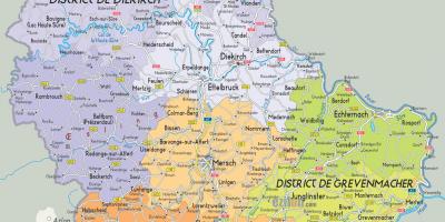 룩셈부르크에 국가 지도
